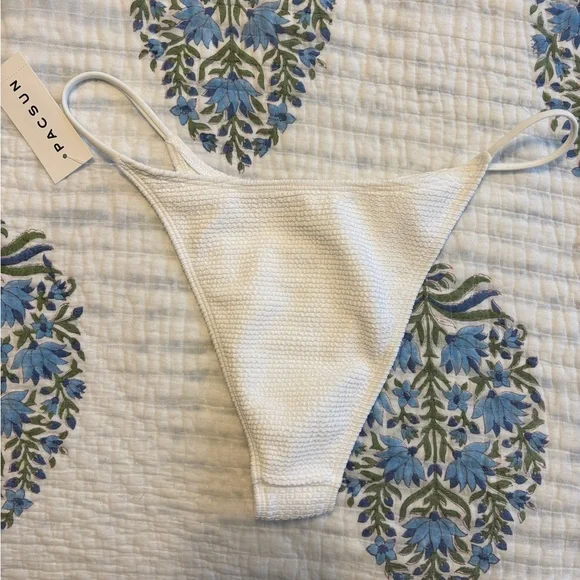 Ecovero Pacsun size M NWT White bikini bottom - Picture 4 of 5